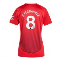 Manchester United Bruno Fernandes #8 Domaci Dres za Ženska 2024-25 Kratak Rukav